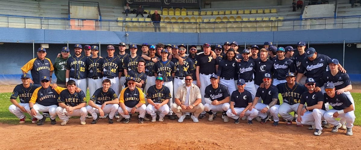 Farma e Collechio schierate con il manager della nazionale Francisco Cervelli
